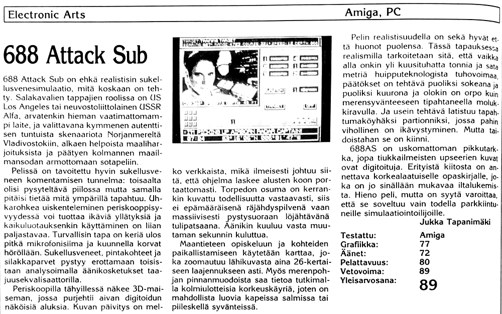 688 Attack Sub